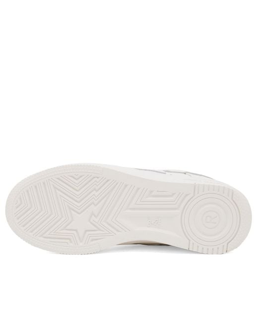 A Bathing Ape White Bape Sta #3 Sneakers