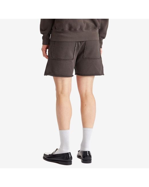 Les Tien Black Heavyweight Yacht Shorts for men