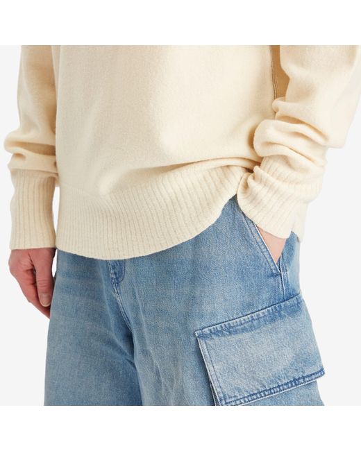 J.W. Anderson Blue Denim Cargo Shorts for men