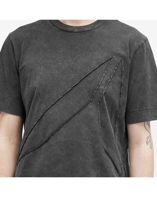 1017 ALYX 9SM Gray Intarsia Applique Logo T-Shirt for men
