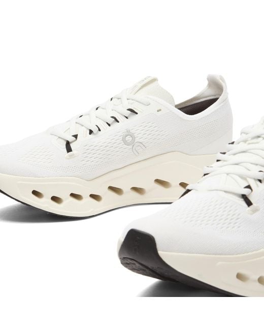 On Shoes White Cloudsurfer Max Sneakers for men