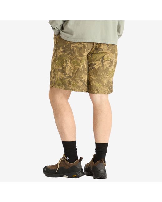 Brain Dead Green Twill Climber Shorts for men