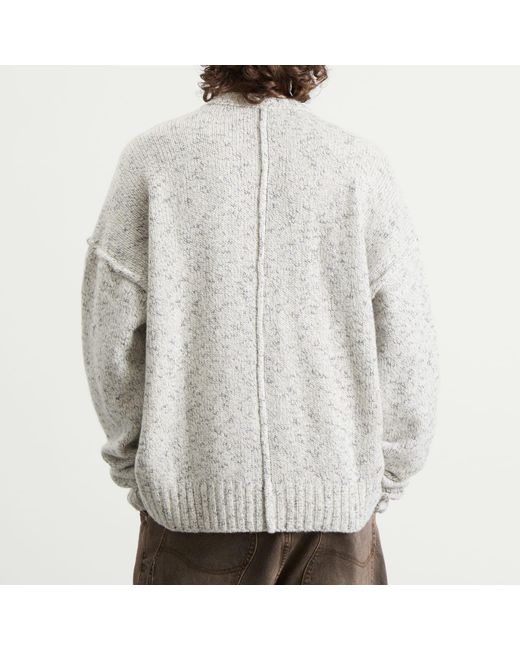 Won Hundred Gray Bentley Reversed Seam Crew Neck Jumper for men
