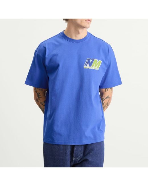 Napapijri Blue X Martine Rose Logo T-Shirt for men