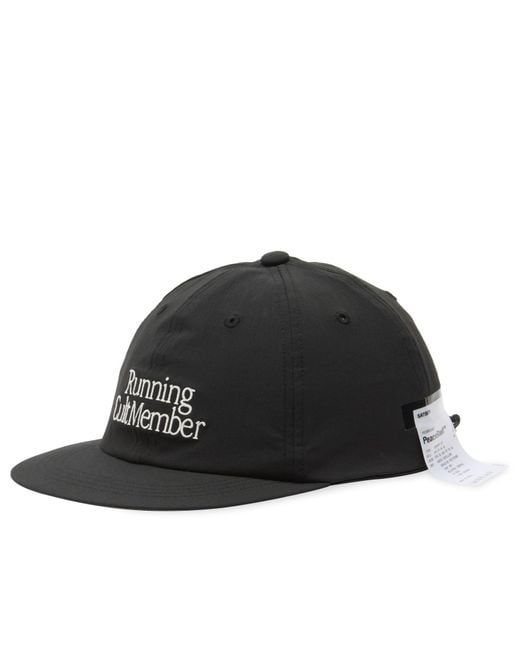 Satisfy Black Peaceshell Running Cap for men