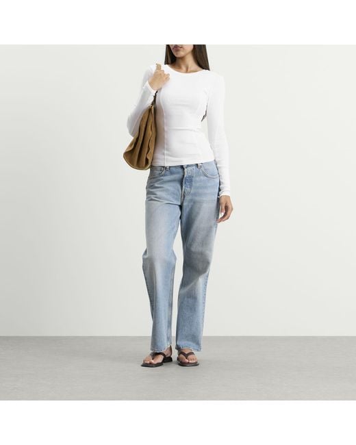 Won Hundred White Irine Long Sleeve Top