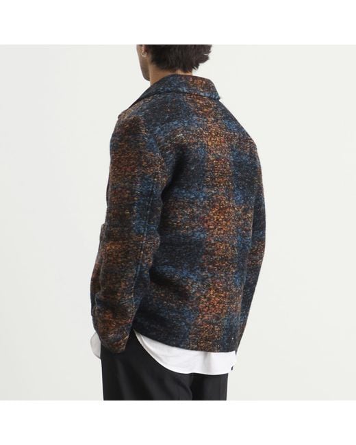 NN07 Black Gael Boucle Wool Jacket for men