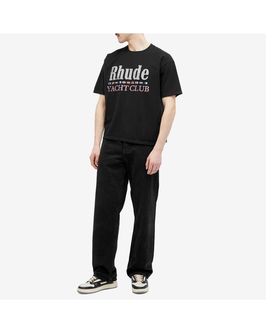 Rhude Black Flag T-Shirt for men