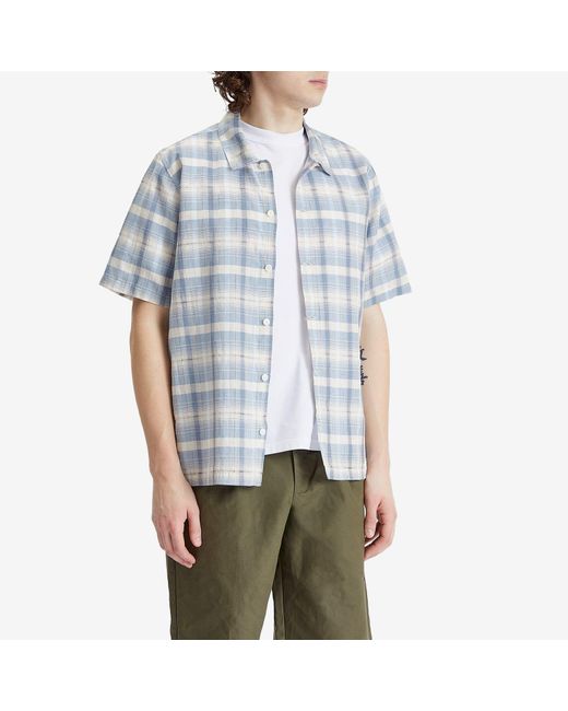 Folk Blue Gabe Short Sleeve Shirt for men