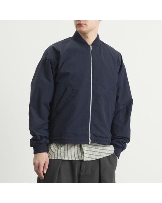 YMC Blue Technical Basement Bomber Jacket for men