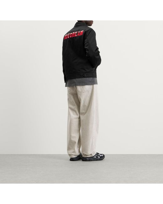 ICECREAM Black Drippy Quilted Work Jacket for men
