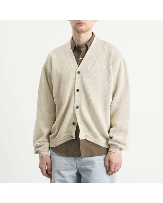 Kaptain Sunshine Natural Cotton Washi Hand Frame Cardigan for men