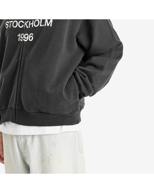 Acne Gray Fiah U Zip 1996 Zip Sweat Bomber for men