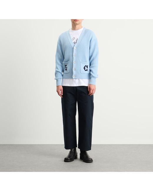 Late Checkout Blue Lc Cardigan for men