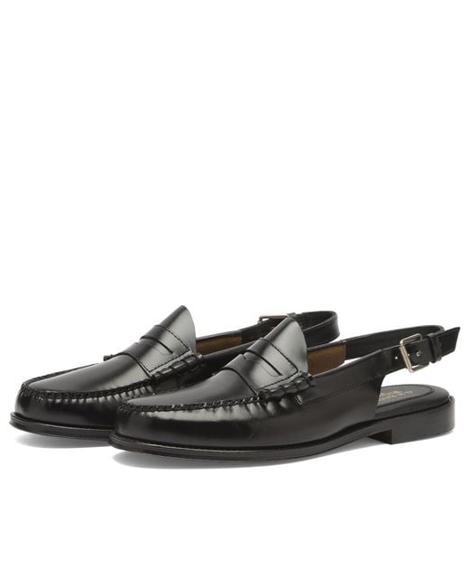 G.H.BASS Black Larson Slingback Loafer for men