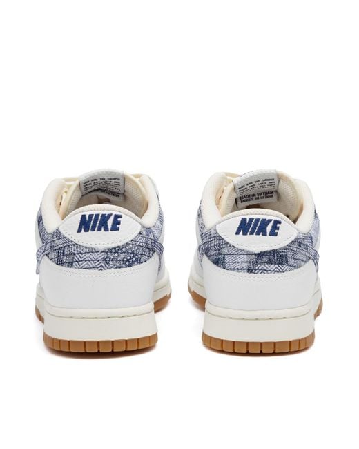 Nike White Dunk Low Sneakers for men