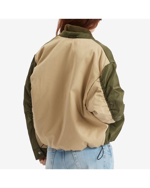 Kassl Green Short Bomber Jacket