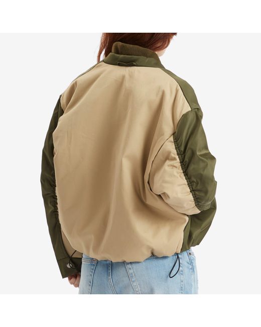 Kassl Green Short Bomber Jacket