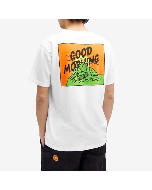 Good Morning Tapes White Mountain T-Shirt for men
