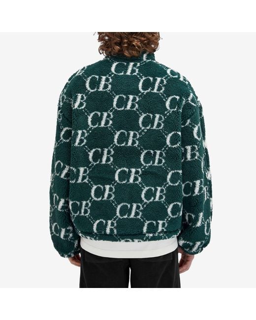Cole Buxton Green Cb Monogram Fleece for men