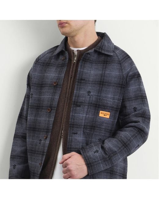Service Works Blue Thistle Plaid Foh Jacket for men