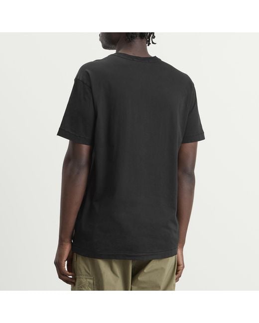 Stone Island Black Patch Logo T-Shirt for men