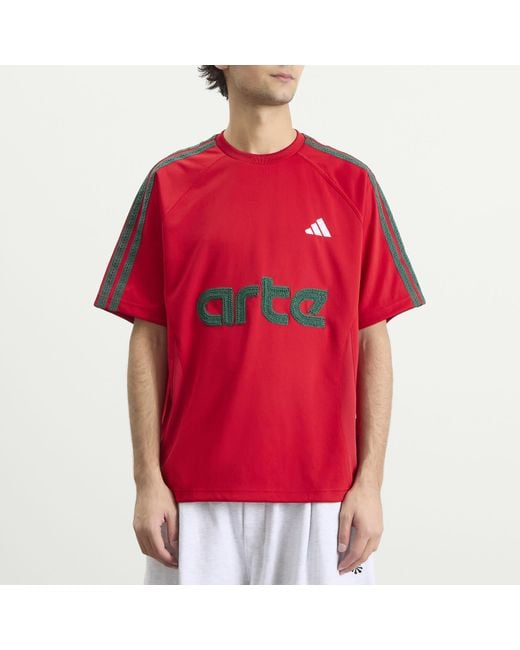 Adidas Red X Arte Jersey Top for men