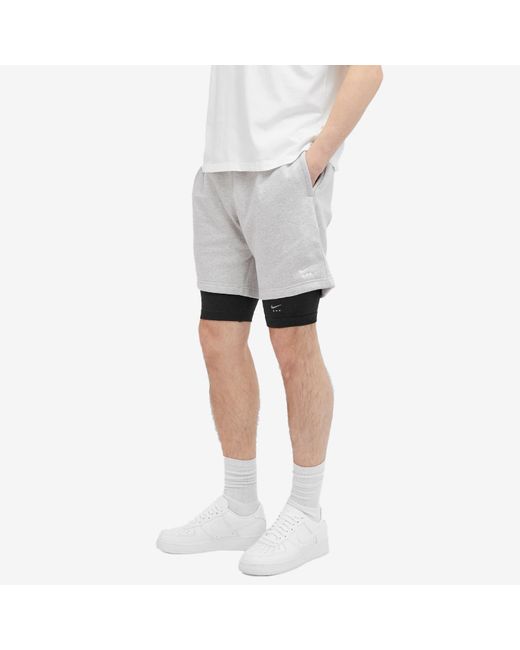 Nike Gray X Mmw Nrg 3-In-1 Shorts for men