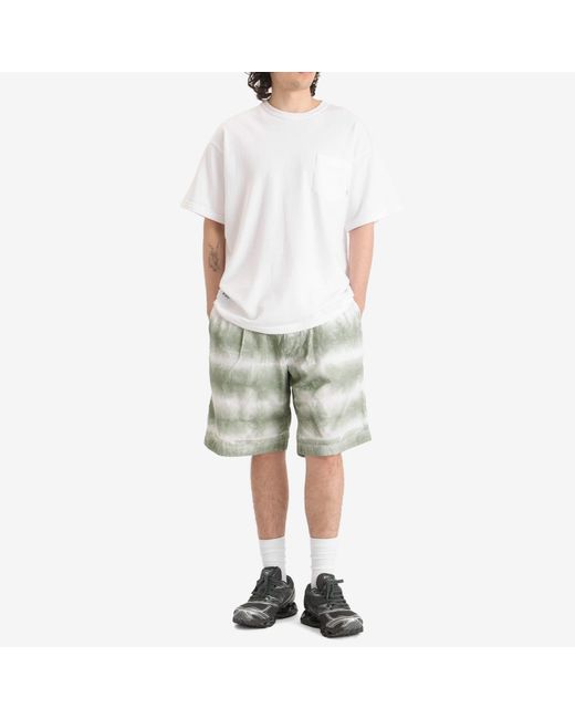 Nanamica Green Nanaloha Shorts for men