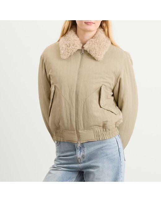 DUNST Natural Padded Minimal Flight Jacket