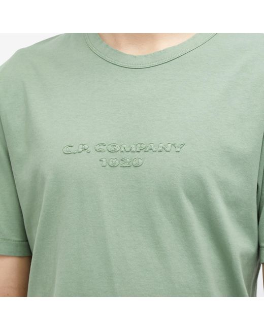 C P Company Green Logo T-Shirt for men