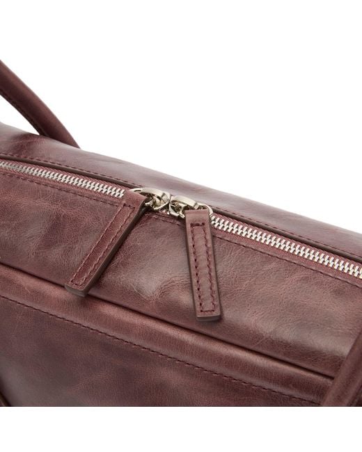 MARGE SHERWOOD Purple Soft Boston Bag