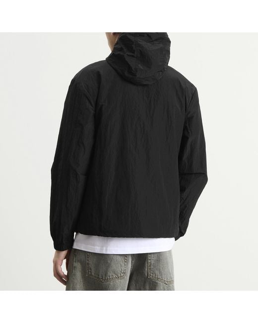 Postalco Black Discovery Shell Hooded Jacket for men