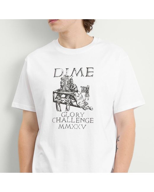 Dime White Glorious T-Shirt for men
