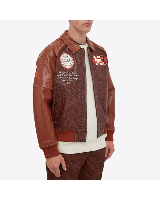 Nike X Maison Château Rouge Flight Jacket in Brown for Men | Lyst Canada