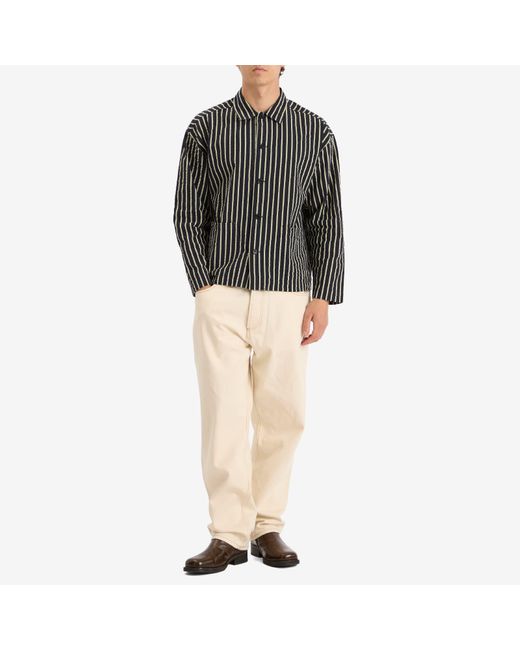 YMC Black Pj Stripe Jacket for men