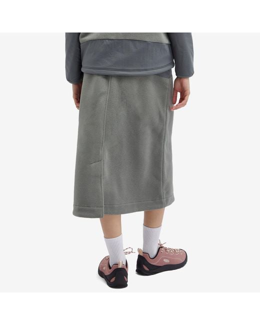 Snow Peak Double Face Fleece Skirt in Grey | Lyst Canada