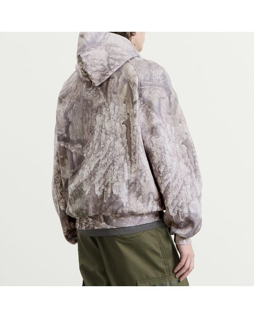 Nike Gray Brooklyn Camo Fleece Hoodie for men