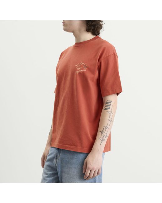 Drole de Monsieur Orange Esquisse Slogan T-Shirt for men