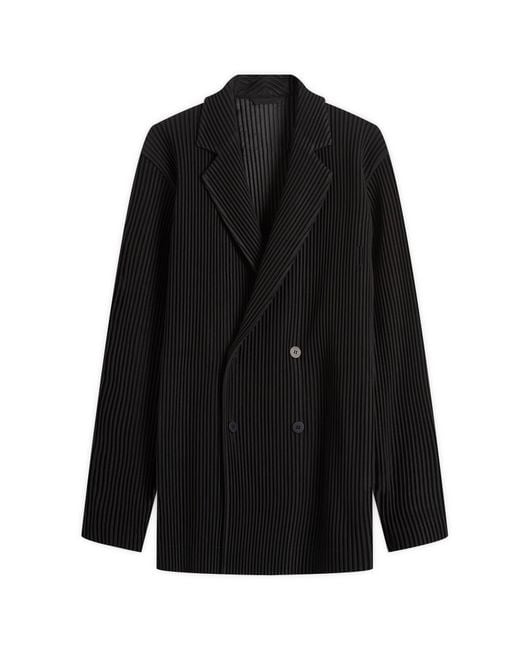 Homme Plissé Issey Miyake Homme Plissé Double Breasted Jacket in