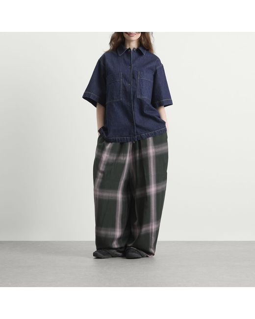 Needles Gray H.D Rayon Plaid Pants