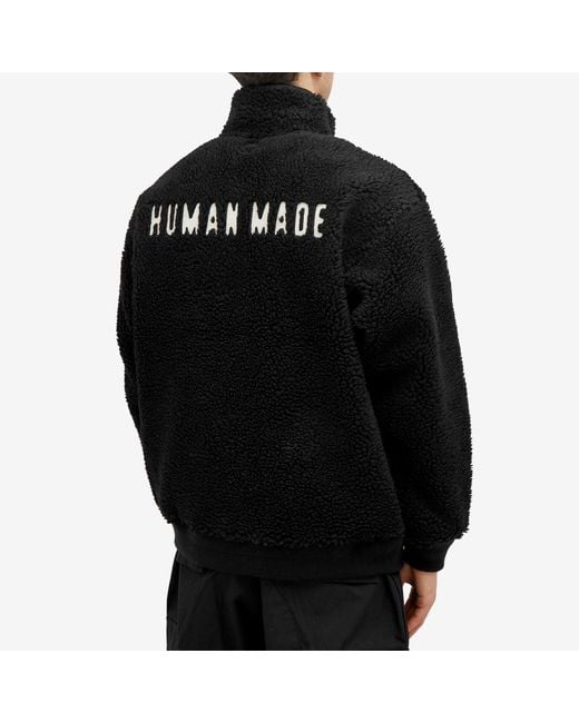 Human Made Black Boa Fleece Pullover Fleece for men