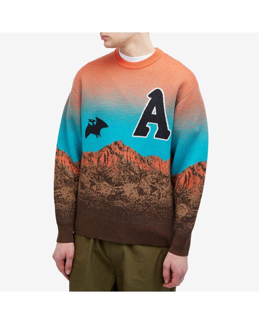 Aries Blue Cave They Verdant Crew Sweat for men