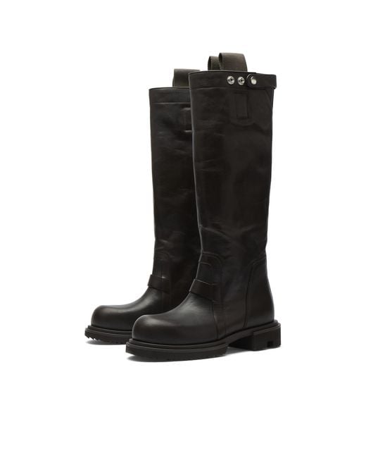 Rick Owens Black Knee High Boots