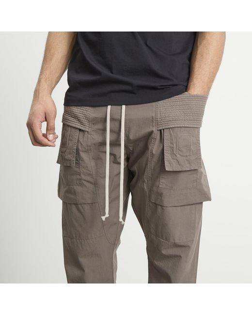 Rick Owens Gray Creatch Cargo Drawstring for men