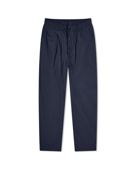 Universal Works Blue Recycled Poly Oxford Pants for men