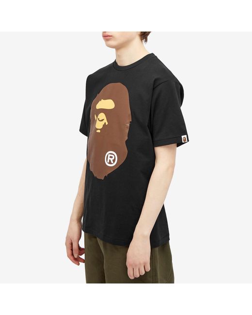 A Bathing Ape Black Big Ape Head T-Shirt for men