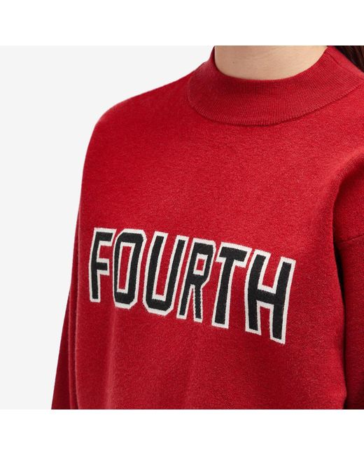 4th & Reckless Red Lidia Knit Jumper