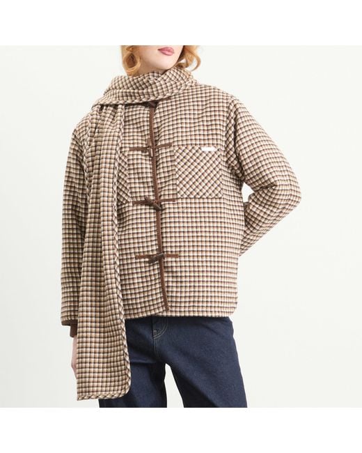 House Of Sunny Brown Retro Blanket Jacket