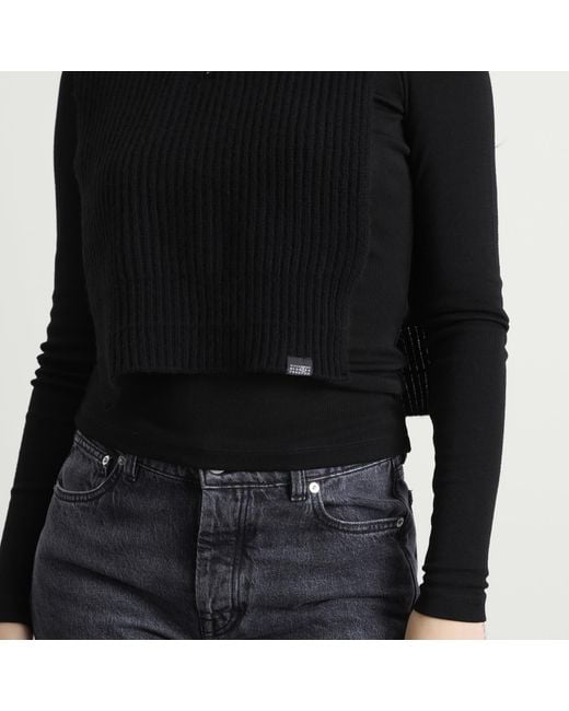Maison Margiela Black Mm6 Wool Sweater Vest